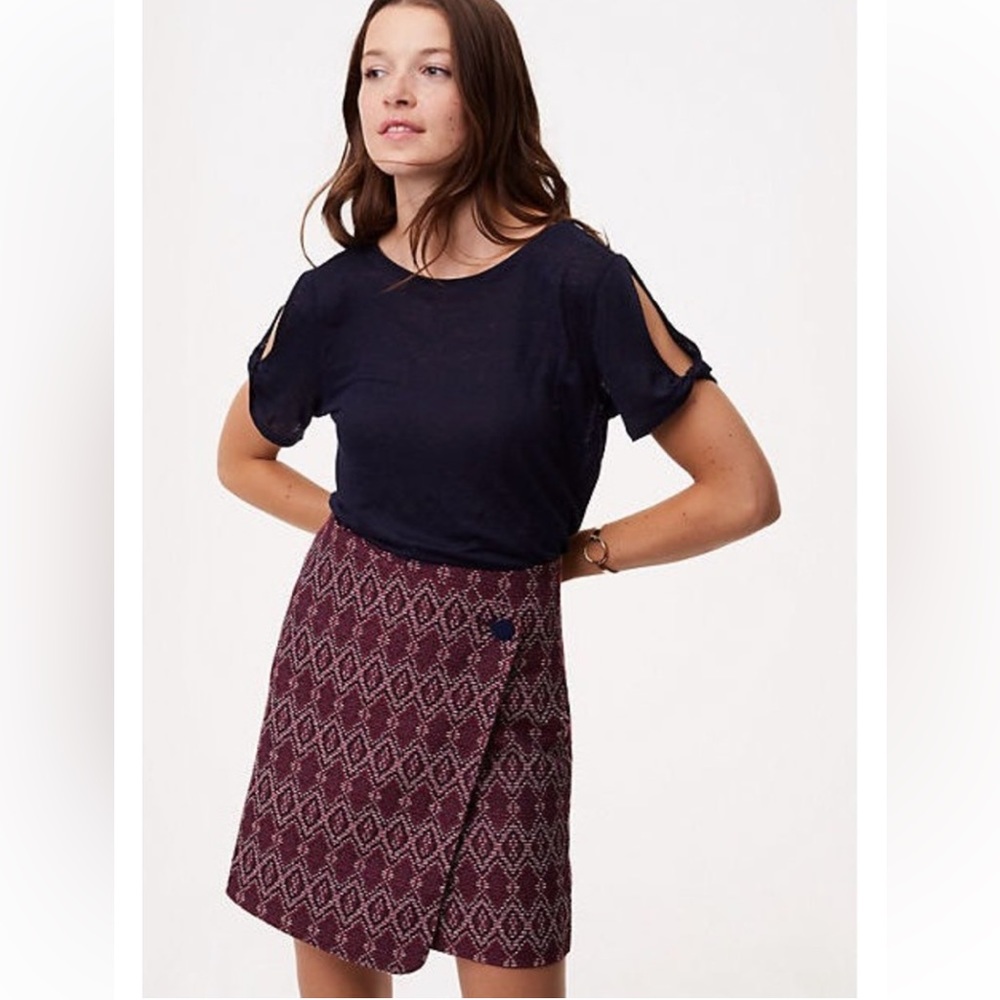 Loft Tapestry Wrap Skirt